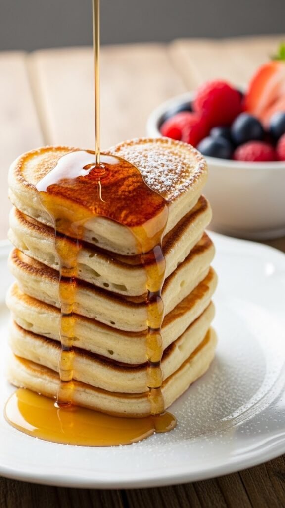 Heart-Shaped Pancake Bites