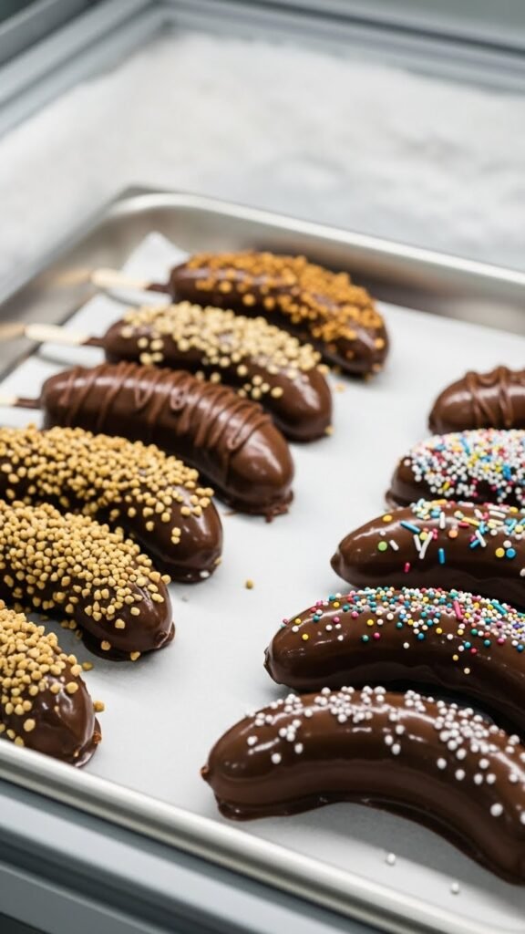 Chocolate Banana Pops