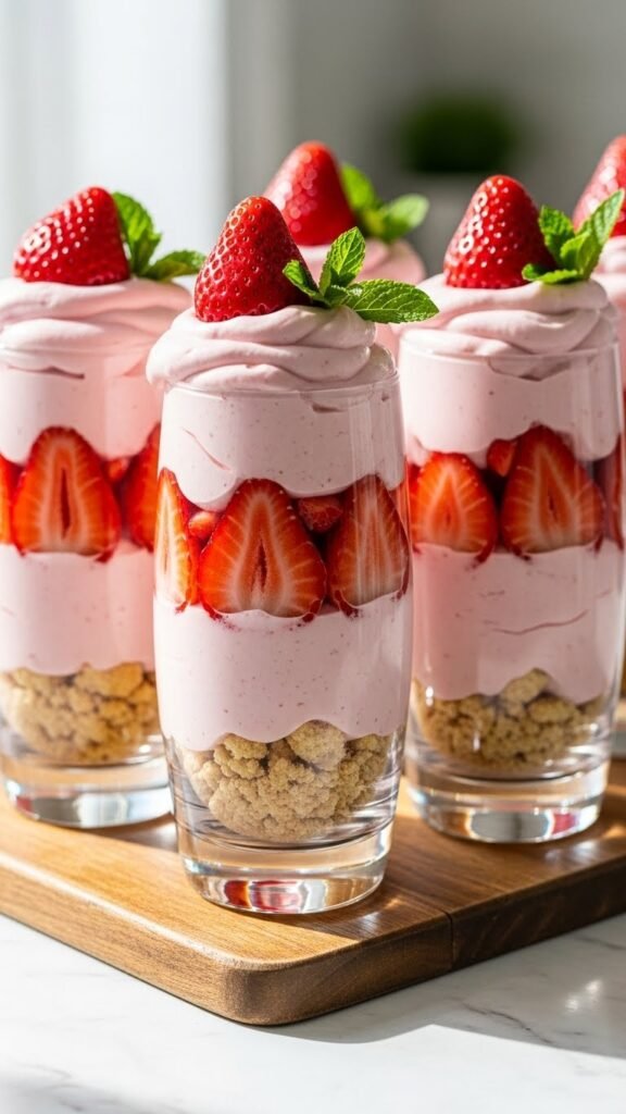 Strawberry Cream Parfaits