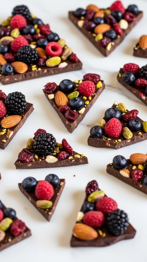 Chocolate Bark with Berries