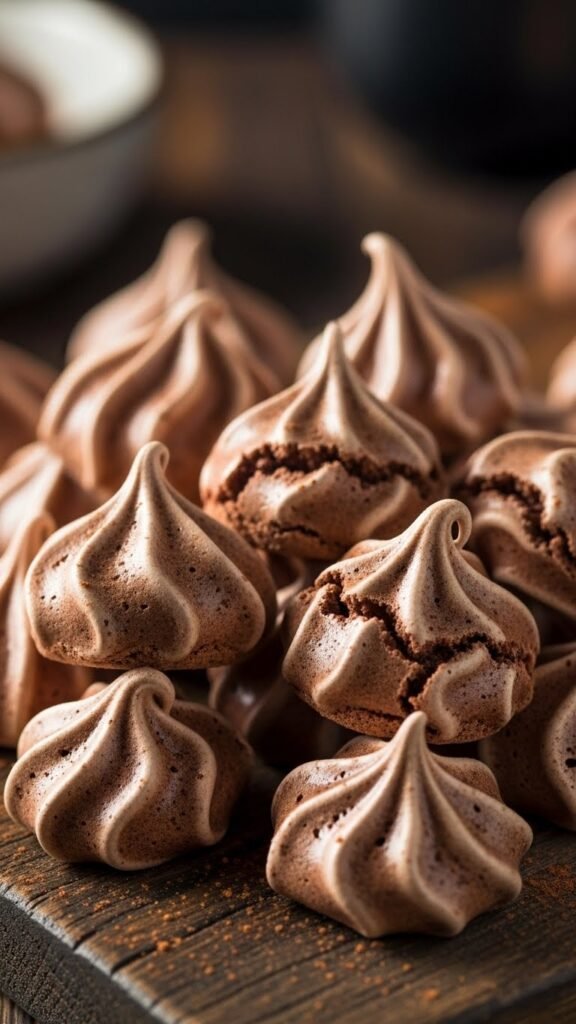 Chocolate Meringue Kisses