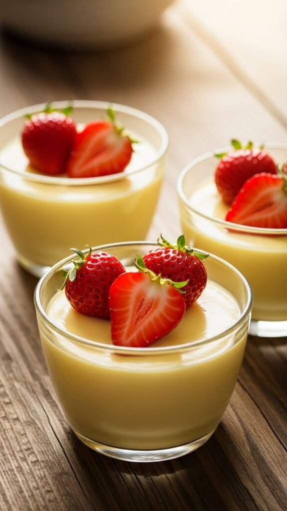  Strawberry Custard Cups
