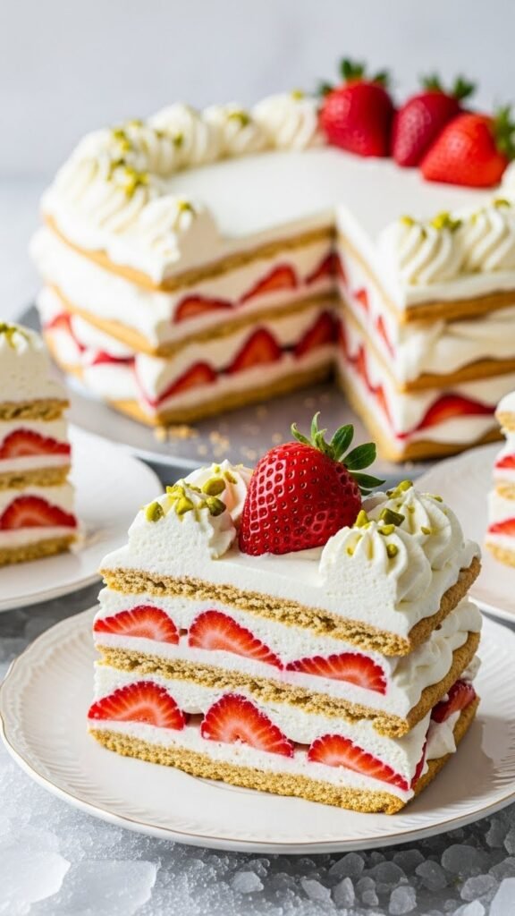 Strawberry Icebox Cake