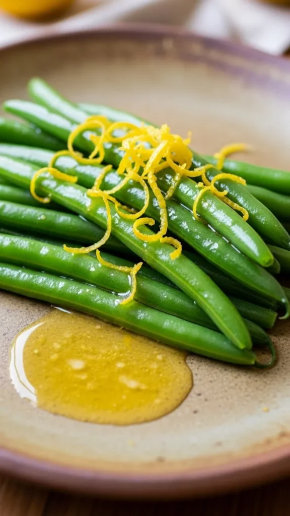 Lemon Butter Green Beans