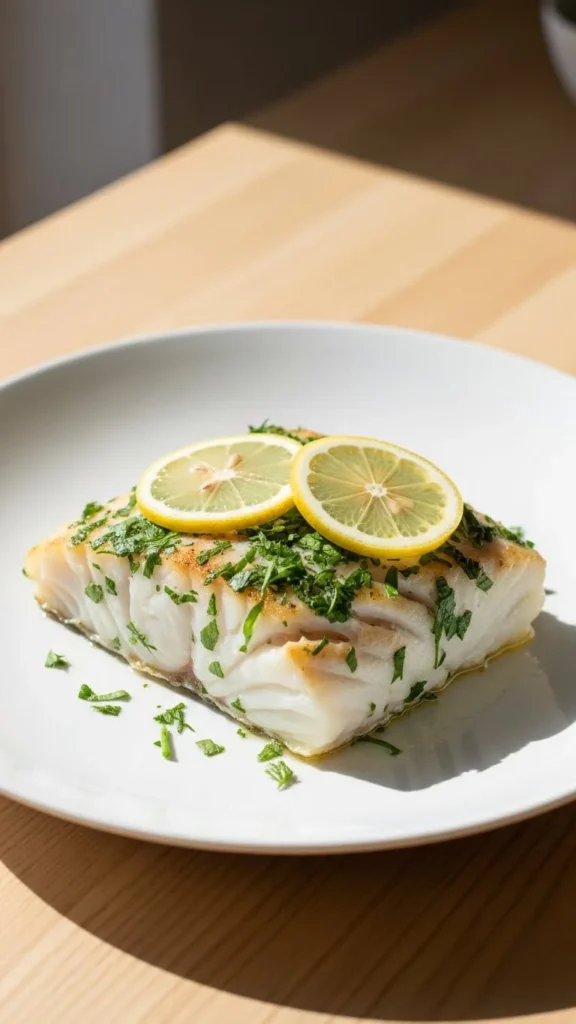 Lemon Herb Baked Cod