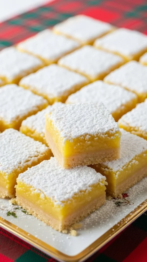 Lemon Snowflake Bars