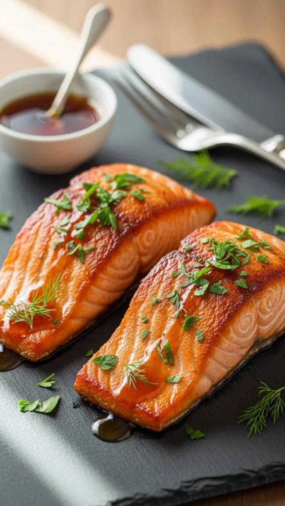 Maple-Glazed Salmon Filets