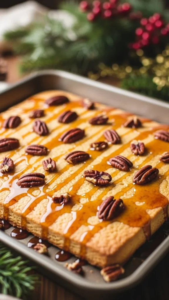 Maple Pecan Shortbread Squares