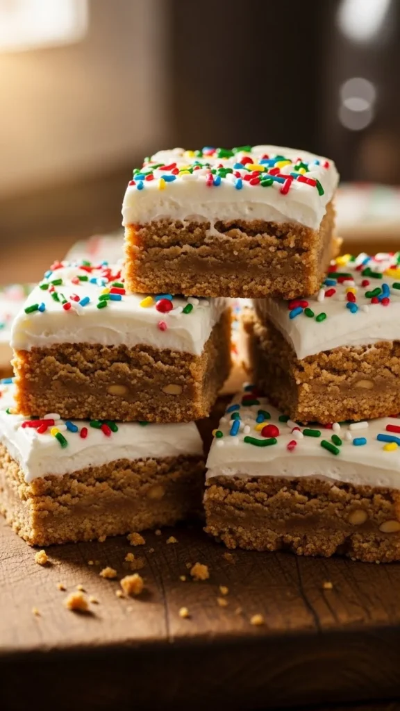 Peanut Butter Snowdrift Bars