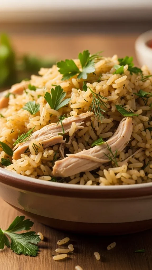 Savory Chicken Rice Pilaf