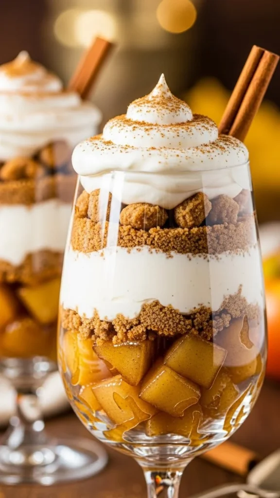 Spiced Apple Crumble Parfaits