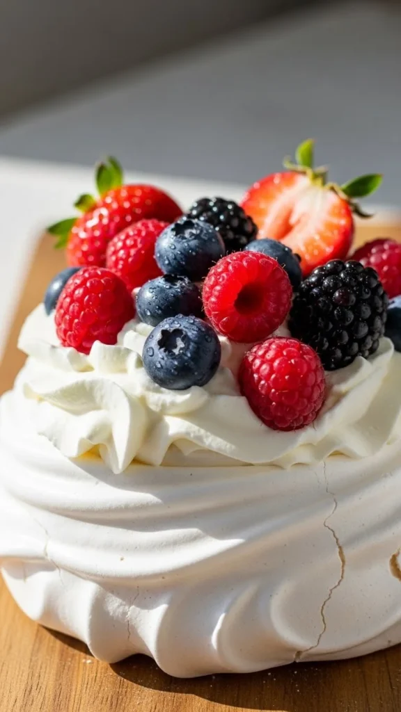  Triple Berry Pavlova