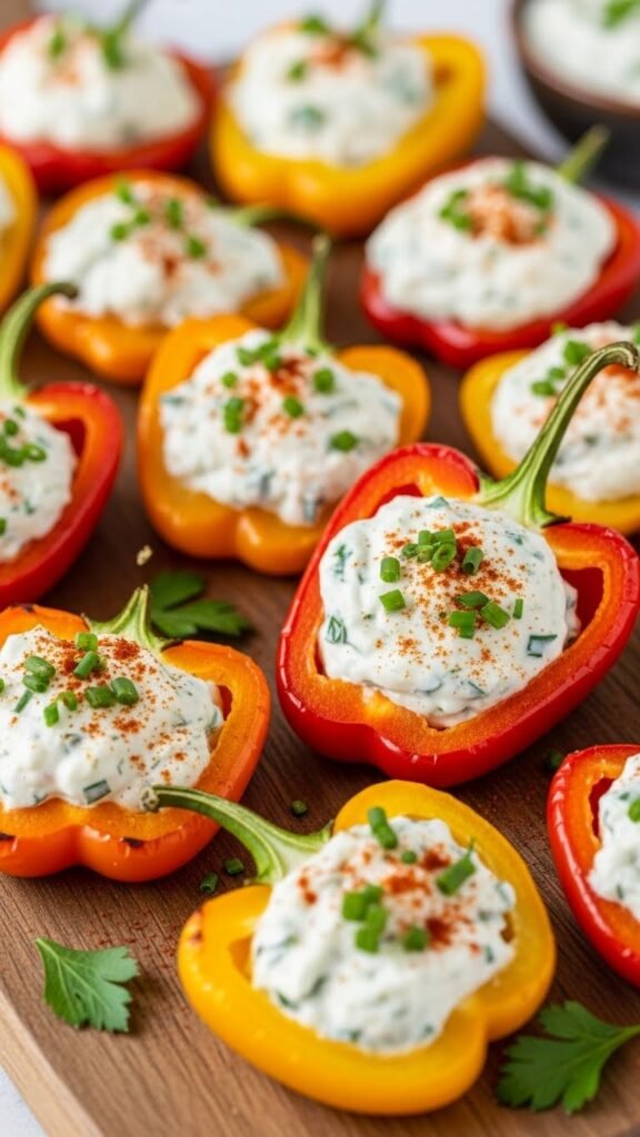 Cheese-Stuffed Mini Peppers