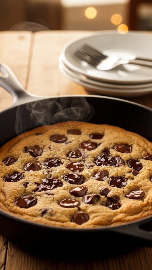 Chocolate Chip Skillet Cookie