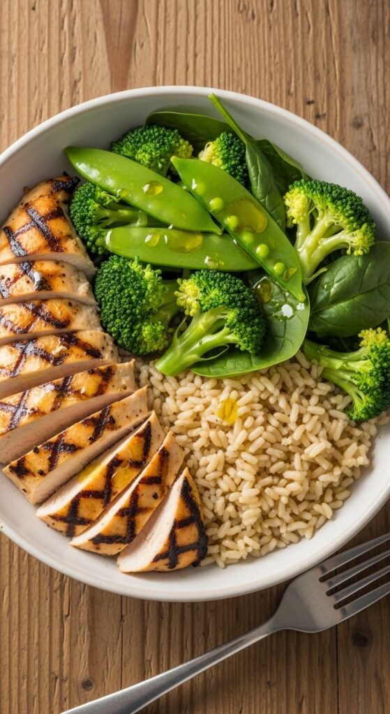 Grilled Chicken & Brown Rice Bowl