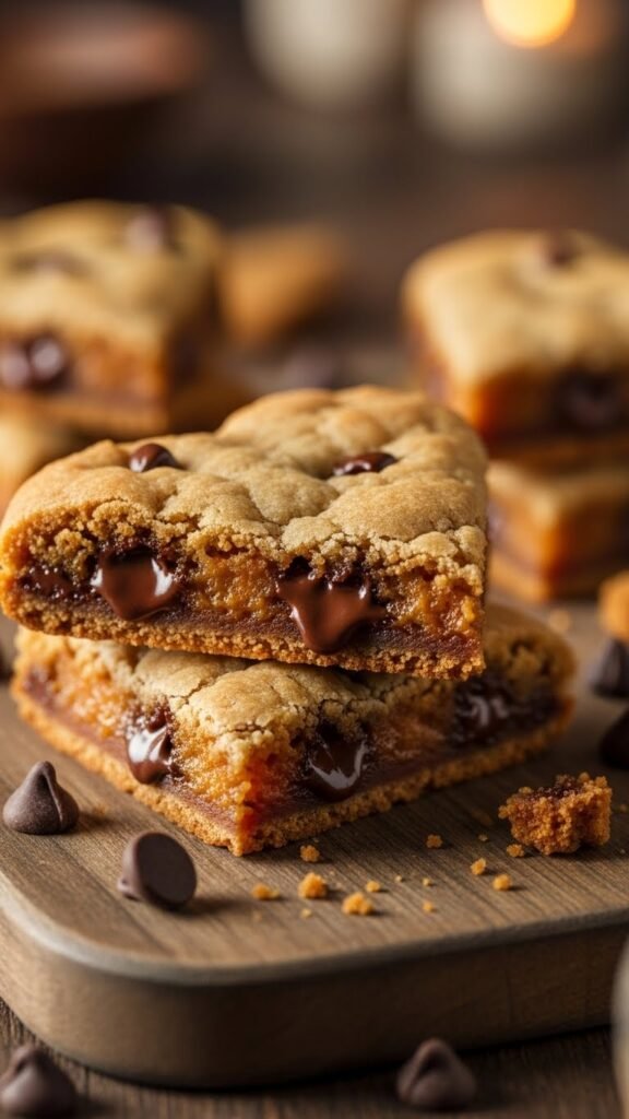 Heart Chocolate Chip Cookie Bars