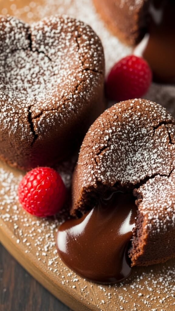 Heart Chocolate Lava Cakes