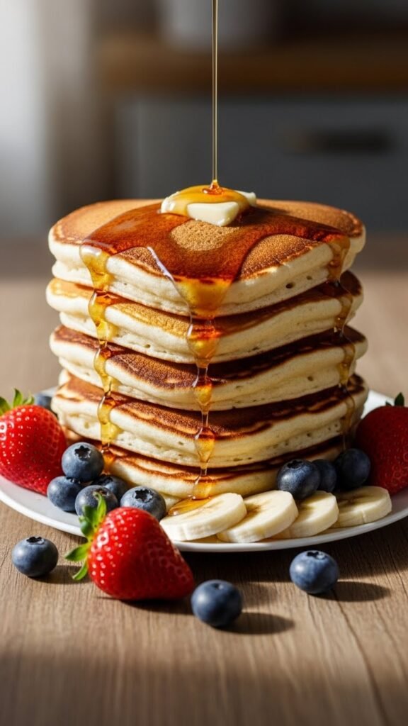 Heart Pancake Stacks