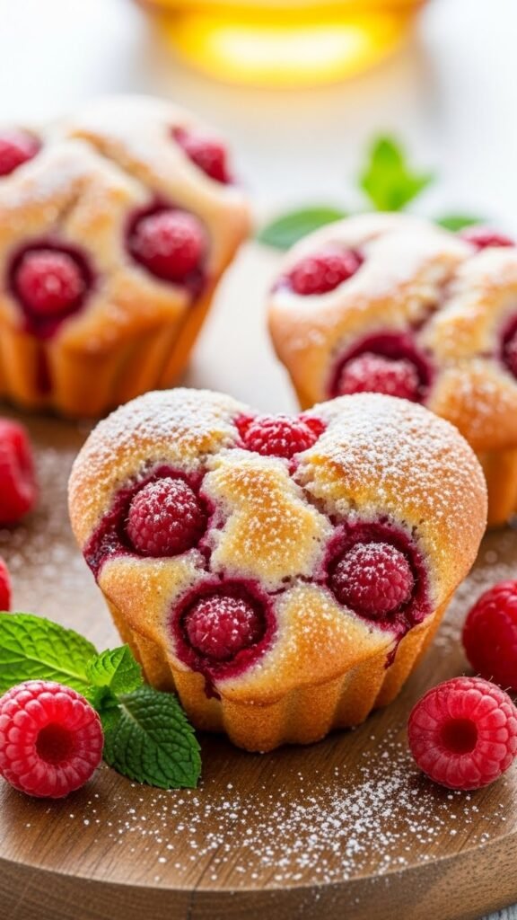 Heart Raspberry Muffins