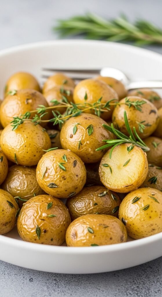 Herb-Infused Garlic Butter Baby Potatoes