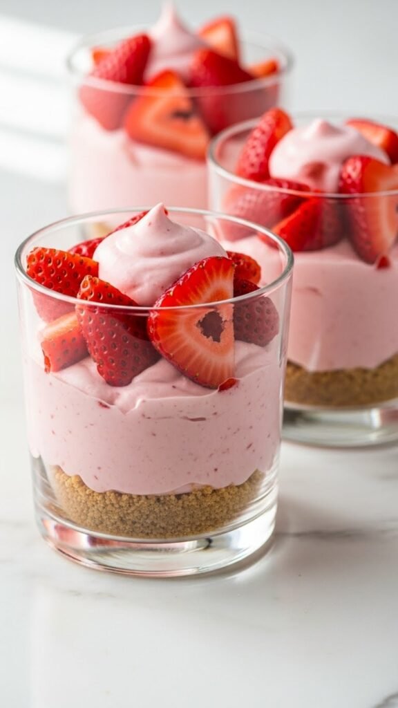 Strawberry Cheesecake Cups