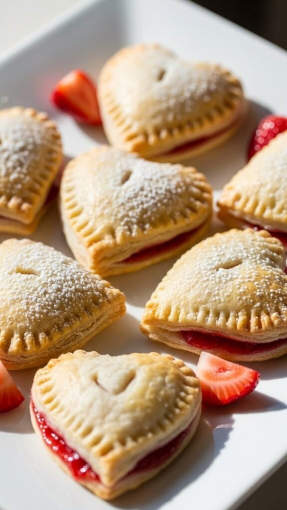 Heart Strawberry Hand Pies