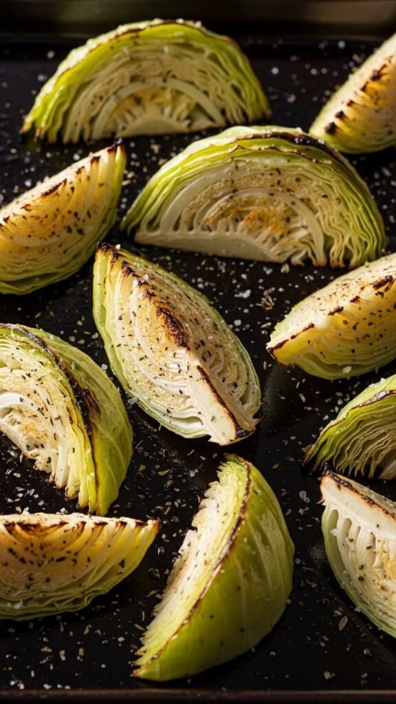 Roasted Cabbage Wedges
