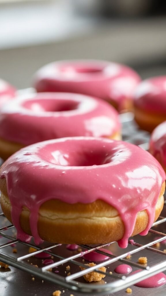 Pink Sugar Donuts