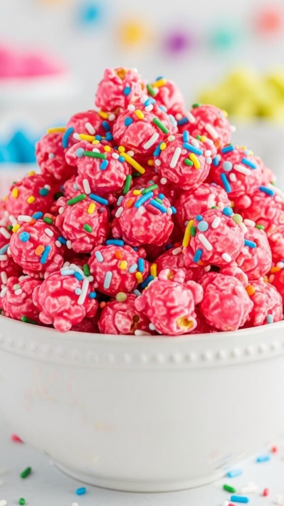 Pink Valentine Popcorn