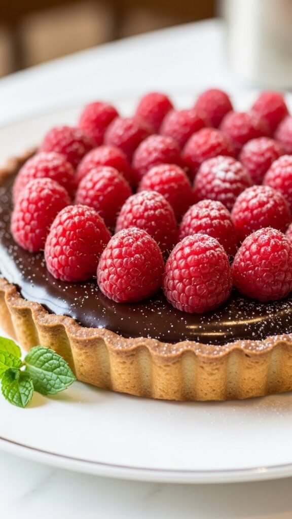 Raspberry Chocolate Tart