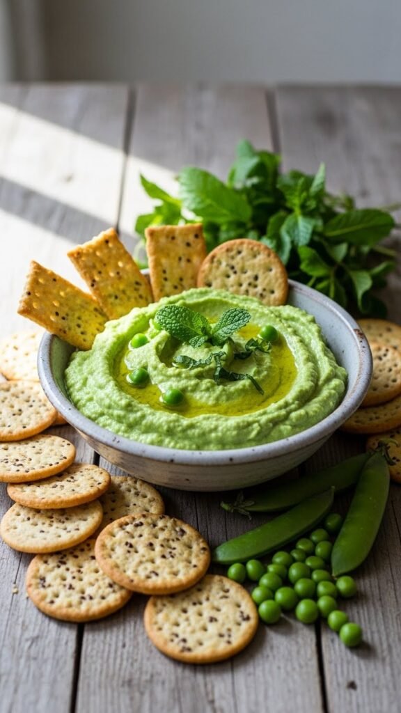 Pea & Mint Dip Platter