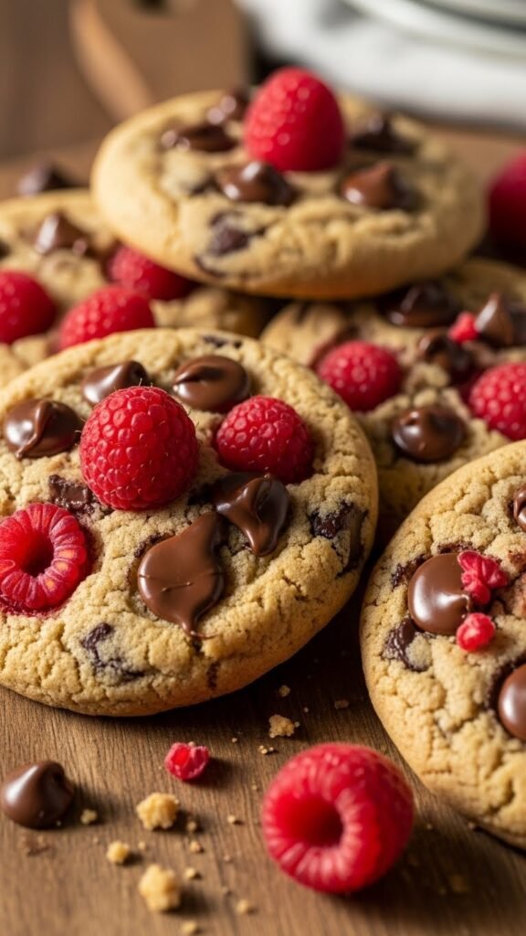 Raspberry Chocolate Chip Cookies