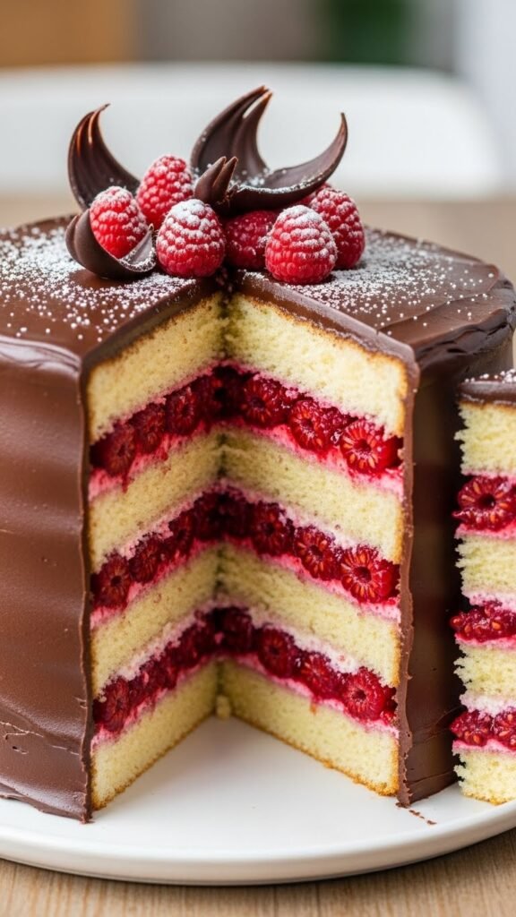  Raspberry Chocolate Layer Cake