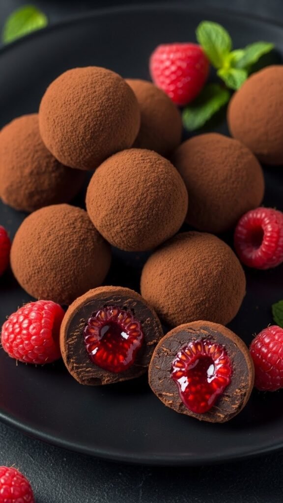 Raspberry Chocolate Truffles