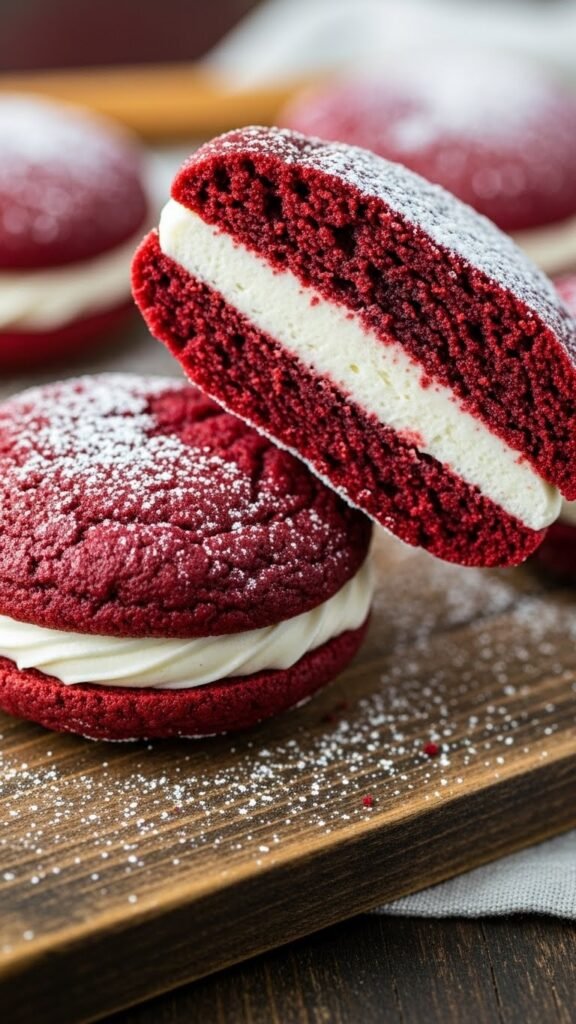 Red Velvet Whoopie Pies