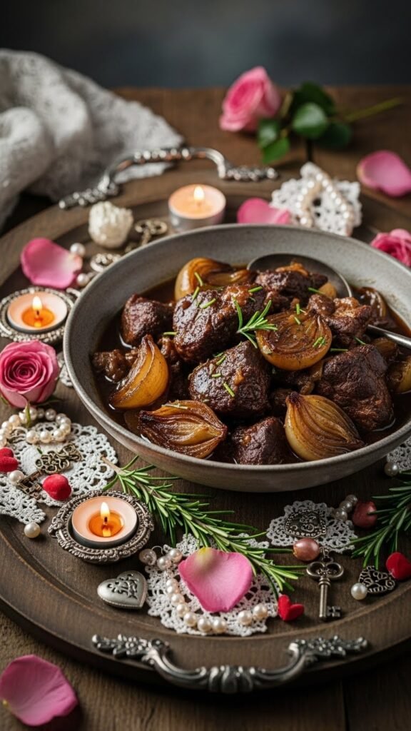 Slow-Cooked Lamb and Onion Stew