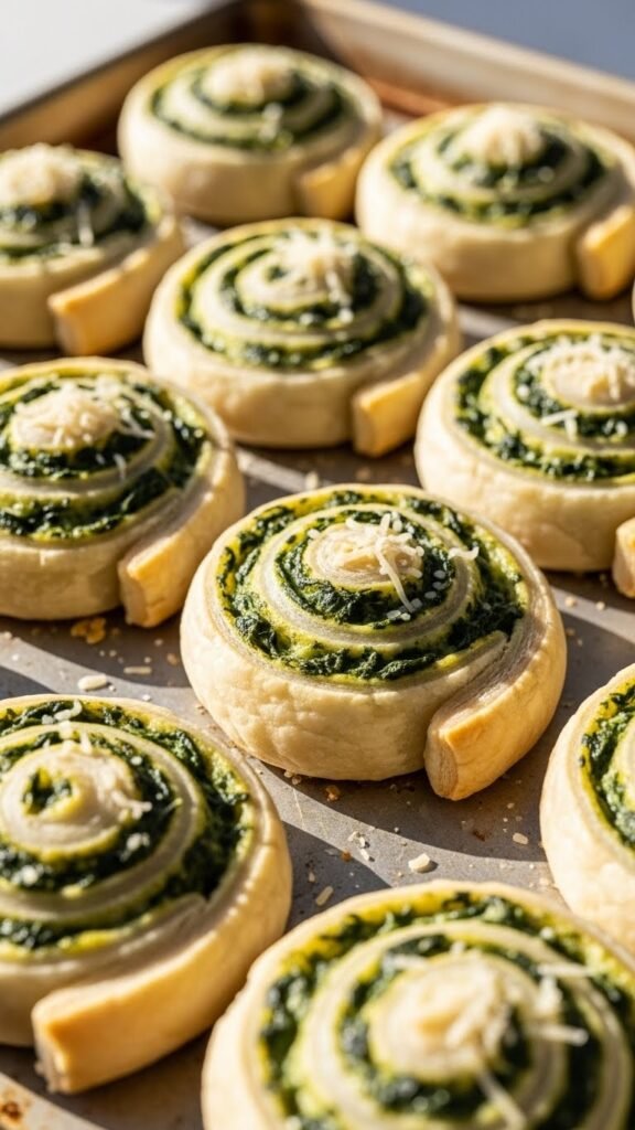 Spinach and Cheese Pinwheels