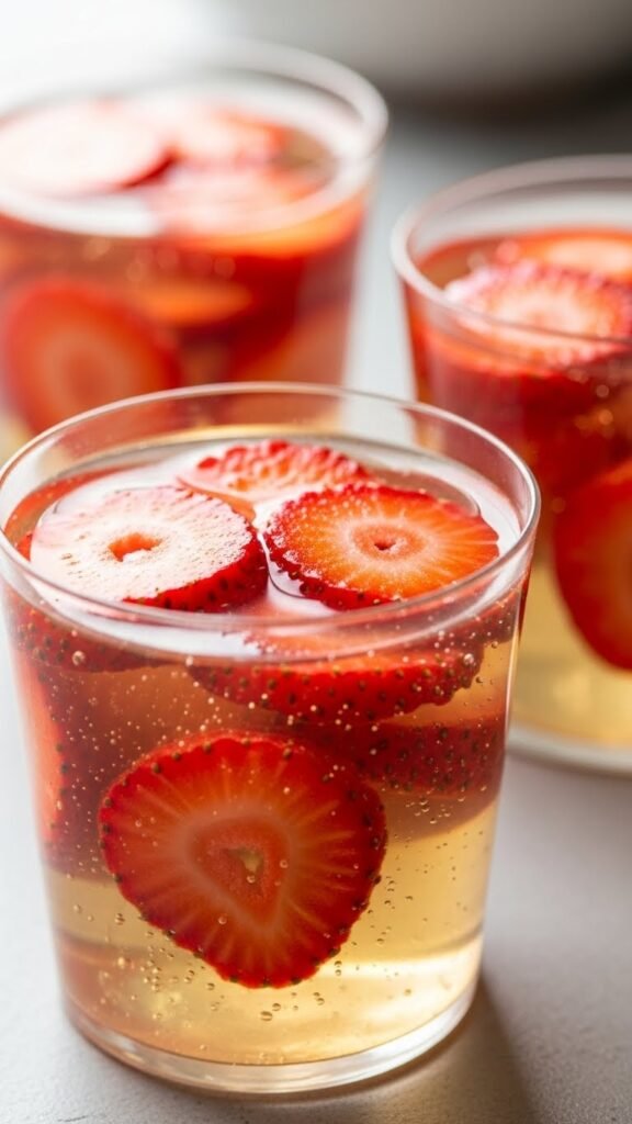 Strawberry Gelatin Cups