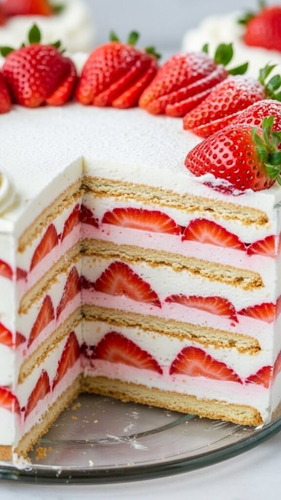 Strawberry Icebox Cake