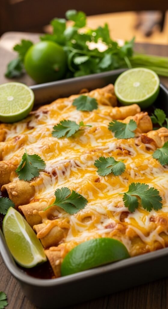 Easy Beef or Chicken Enchiladas