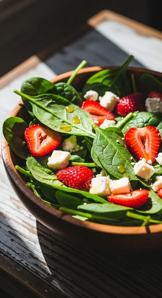 Fresh Strawberry Spinach Salad