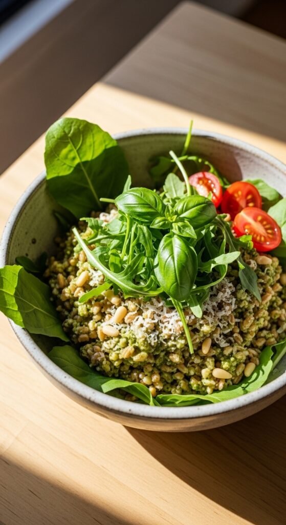 Herb Chicken and Barley Bowl